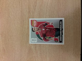 Cromo Extra Sticker Cristiano Ronaldo Plata