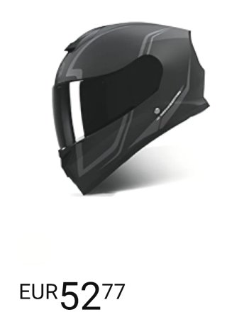 Casco de moto negro
