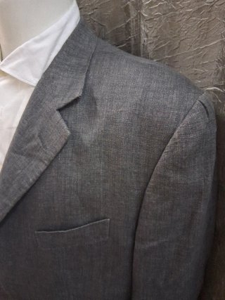 Completo uomo lino grigio taglia 58