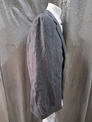 Completo uomo lino grigio taglia 58