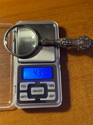 Lupa de Plata Sterling antigua