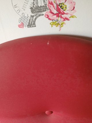 Cabecero polipiel rojo para retapizar