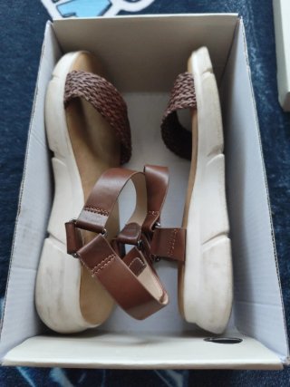 Sandalias Davinia Cuero Marrón Talla 38