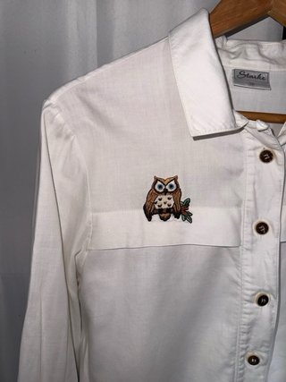 Camisa Vintage Stark Blanca Talla M