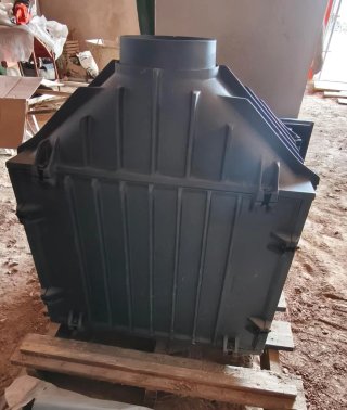 Hogar Chimenea Empotrar Hergon Nueva con turbina
