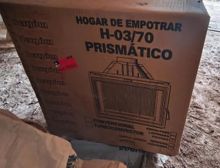 Hogar Chimenea Empotrar Hergon Nueva con turbina