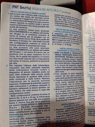 Seggiolone auto Prenatal Gruppo 0+/1