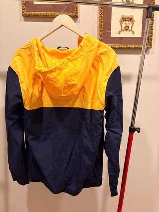 Cortavientos Adidas Azul y Amarillo Talla M