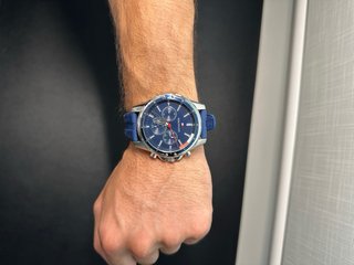 Reloj Tommy Hilfiger Hombre Azul y Plateado