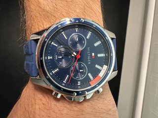 Reloj Tommy Hilfiger Hombre Azul y Plateado