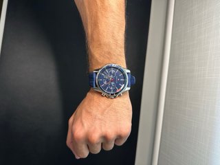 Reloj Tommy Hilfiger Hombre Azul y Plateado