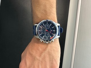 Reloj Tommy Hilfiger Hombre Azul y Plateado