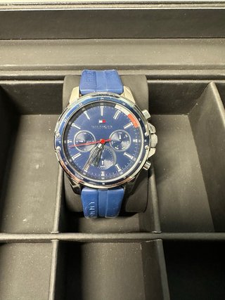 Reloj Tommy Hilfiger Hombre Azul y Plateado