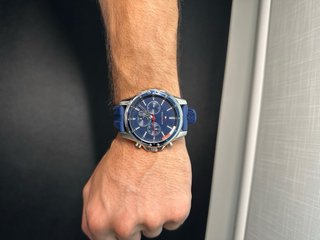 Reloj Tommy Hilfiger Hombre Azul y Plateado