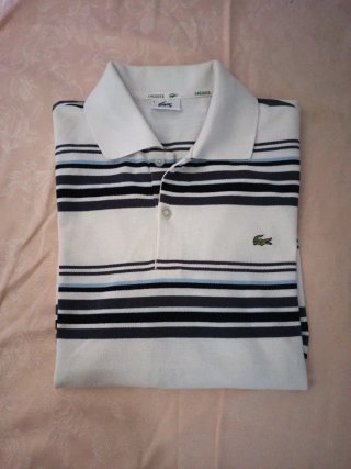 Camisa Polo Lacoste Rayas Talla L