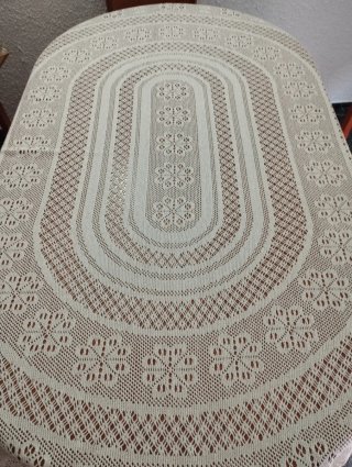 Tapete ovalado beige tejido 165cmx130cm