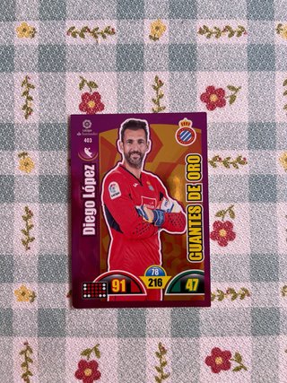 Lote 4 cromos Guantes de Oro La Liga