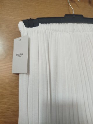 Pantalón blanco plisado talla única
