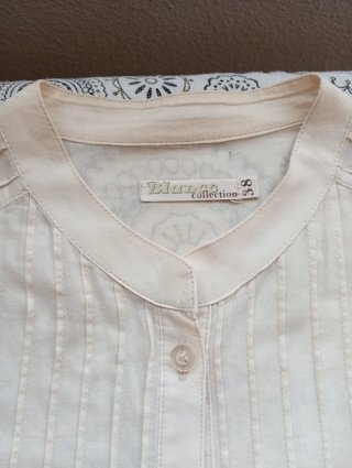 Blusa Ibicenca Marfil Talla M