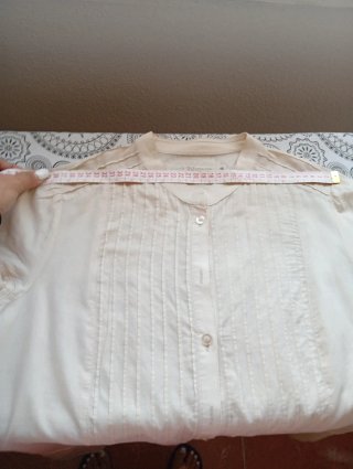 Blusa Ibicenca Marfil Talla M