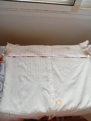 Blusa Ibicenca Marfil Talla M