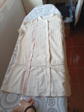 Blusa Ibicenca Marfil Talla M