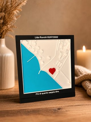 Quadretto Mappa Personalizzabile custom