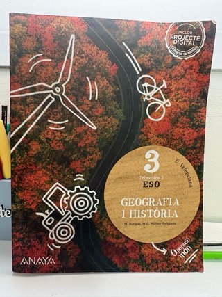 LIBRO 3 ESO GEOGRAFIA I HISTÒRIA ( 3 trimestres)