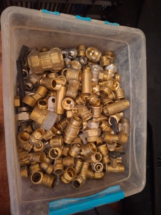 Lote Fontanería Latón Accesorios Varios