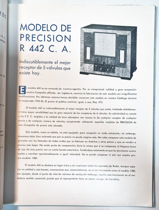 Catálogo Radio La Voz de su Amo 1935-1936