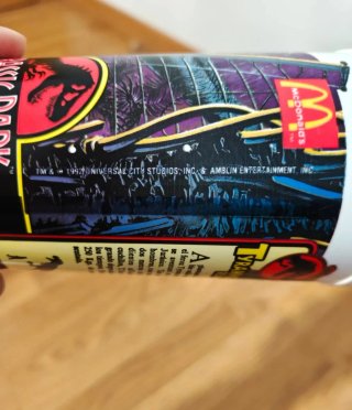 Vaso McDonald's Jurassic Park Vintage