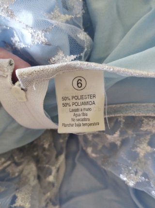 Disfraz Princesa Azul Estrellas
