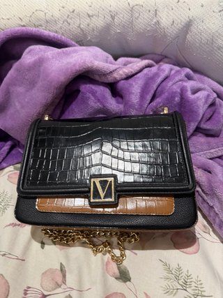 Bolso Victoria's Secret Negro y Marrón