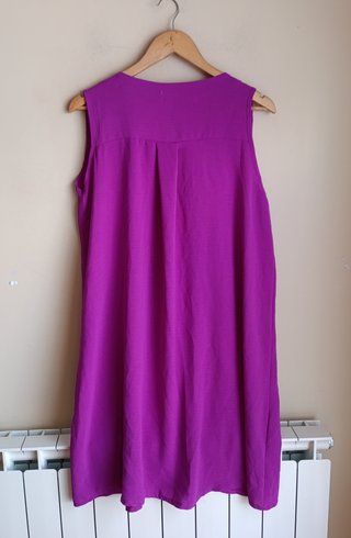 Vestido buganvilla chapa plata talla única