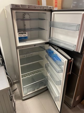 Nevera combi acero inoxidable