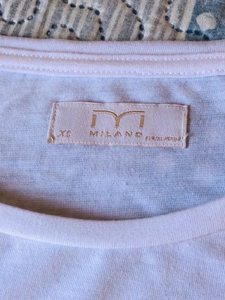 Camiseta blanca Milano piña talla XL