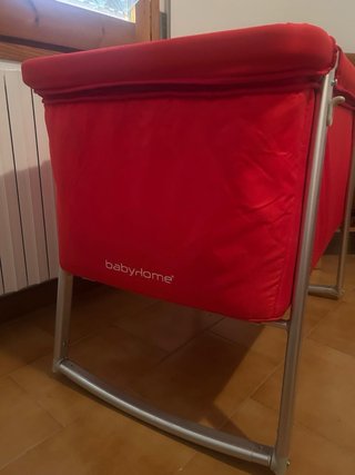 Cuna de bebé Babyhome Dream roja