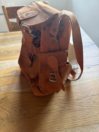 Bolso de piel de camello auténtica