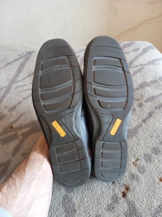 Mocasines de cuero marrón talla 45