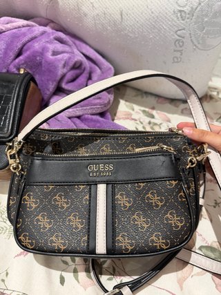 Bolso Guess Marrón y Blanco