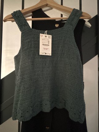 Top Crochet Verde