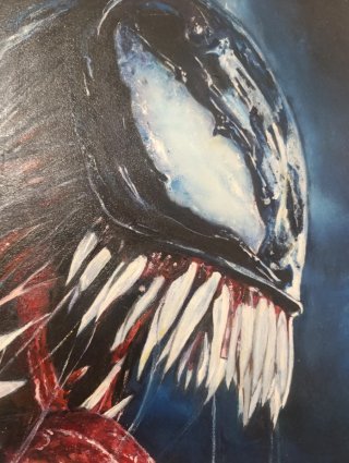 Cuadro óleo Venom 40x55cm