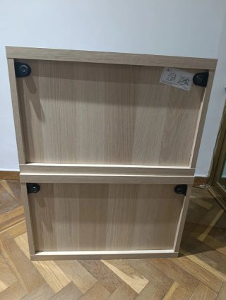 Mueble Vitrina Besta Ikea Madera y Cristal