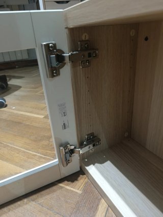 Mueble Vitrina Besta Ikea Madera y Cristal