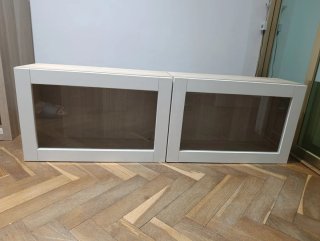 Mueble Vitrina Besta Ikea Madera y Cristal