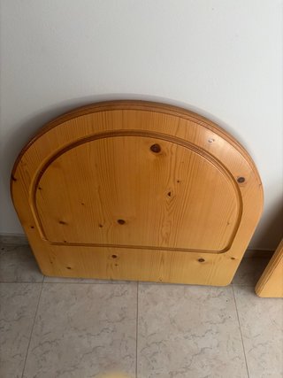 Cabeceros de madera curvos (2 unidades)