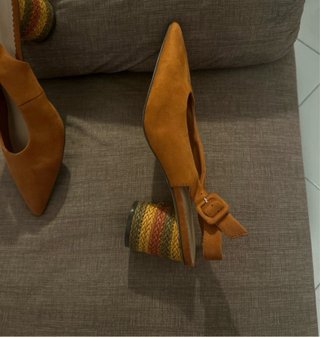 Zapatos destalonados naranja