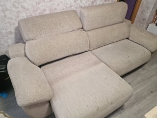 Sofá 3 plazas beige hasta el domingo