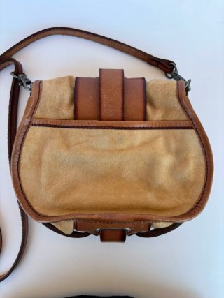 Bolso de hombro Diesel vintage de gamuza y cuero Y