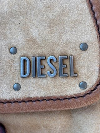 Bolso de hombro Diesel vintage de gamuza y cuero Y